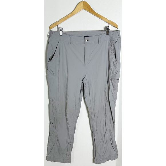 ExOfficio Women's Nomad Pants Hiking Light Gray sz 16 - Picture 1 of 6
